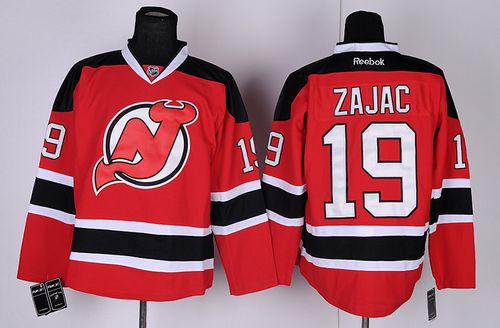Devils #19 Travis Zajac Red Stitched Jersey