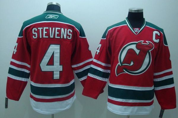Devils #4 Scott Stevens Stitched Red CCM Team Classic Jersey