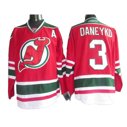 Devils #3 Ken Daneyko Red Green CCM Team Classic Stitched Jersey