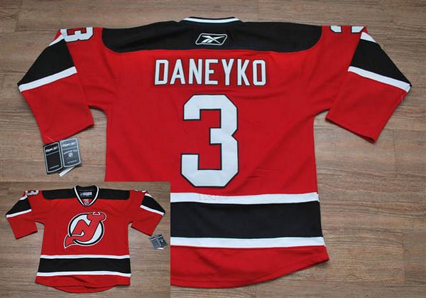 Devils #3 Ken Daneyko Stitched Red Jersey