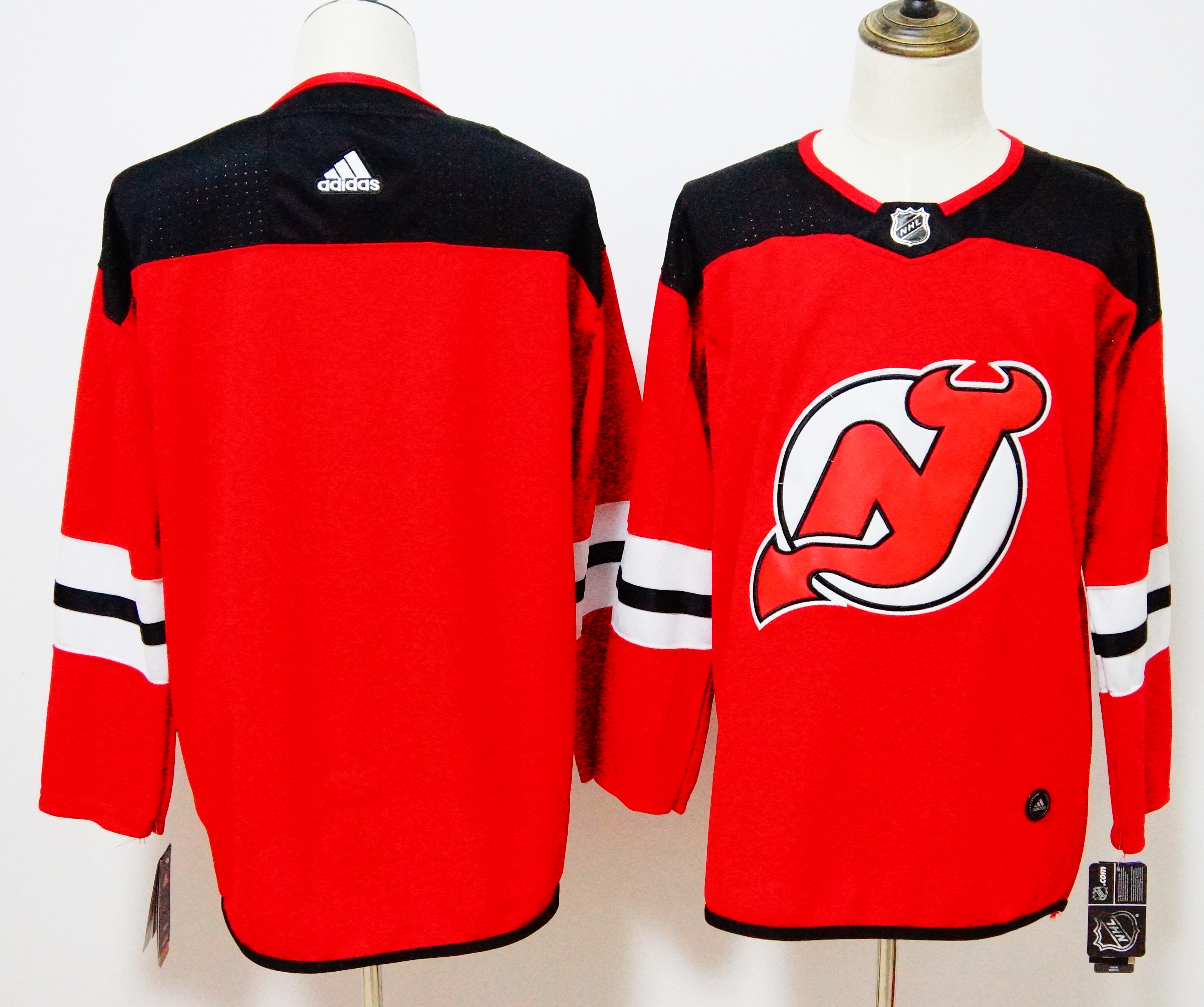Devils Red Stitched Adidas Jersey