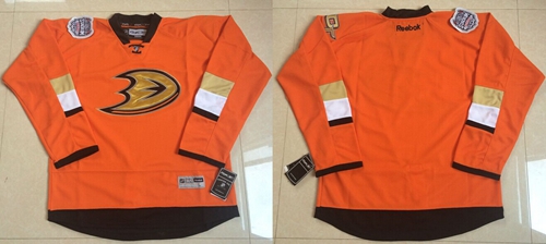 Ducks Blank Orange 2014 Stadium Series Stitched Jersey
