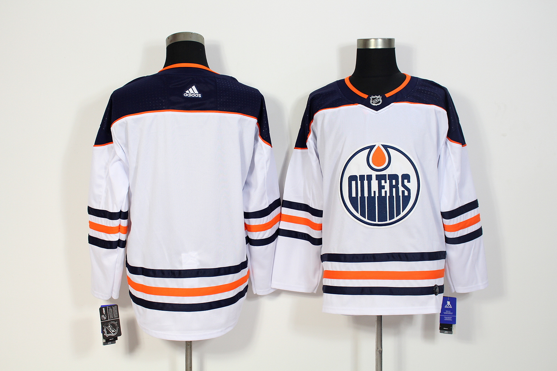 Edmonton Oilers White Stitched Adidas Jersey
