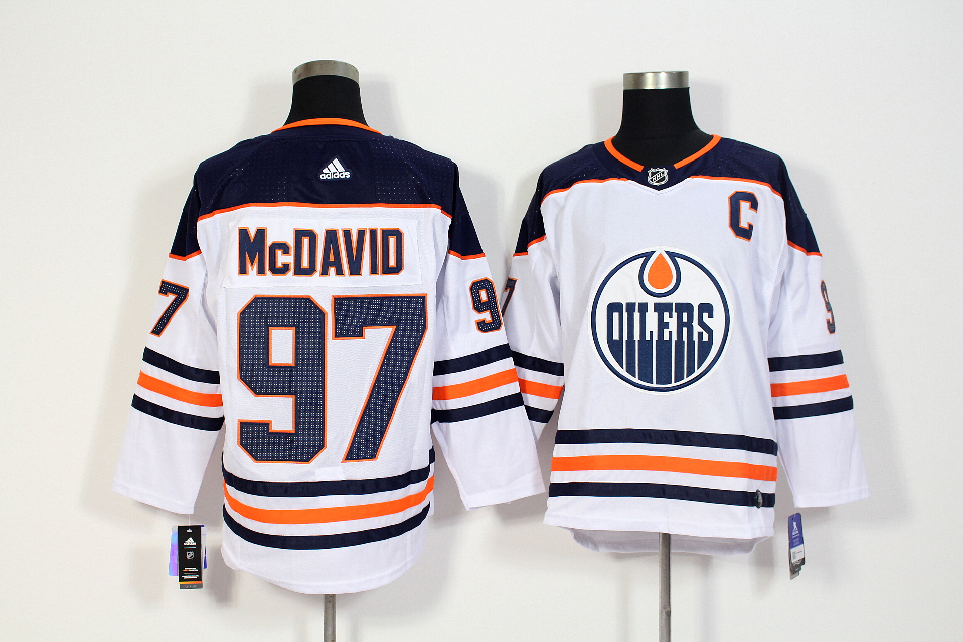 Edmonton Oilers #97 Connor McDavid White Stitched Adidas Jersey