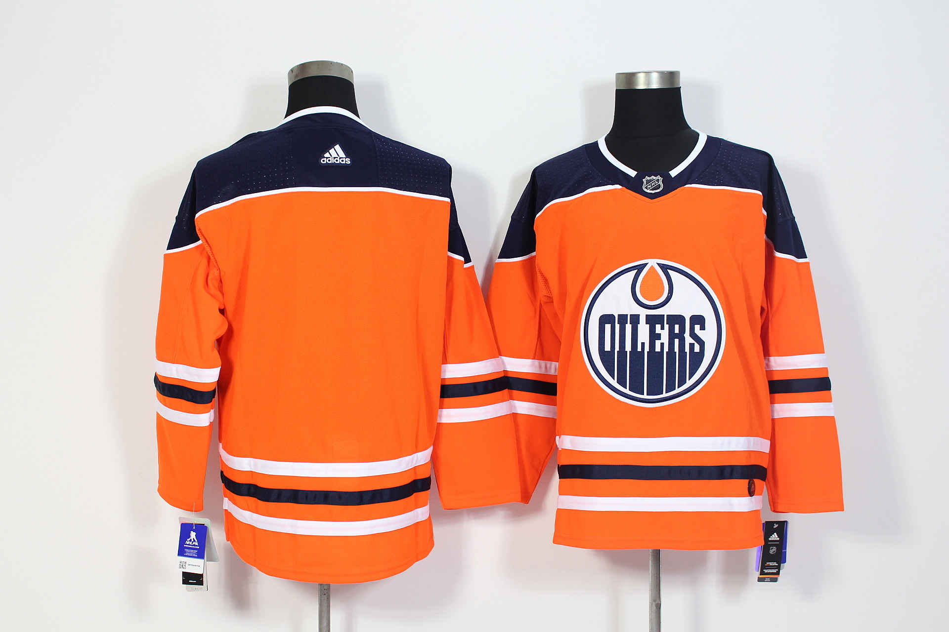 Edmonton Oilers Orange Stitched Adidas Jersey