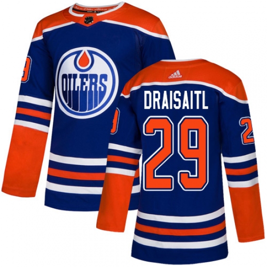 Edmonton Oilers #29 Leon Draisaitl Royal Blue Stitched Jersey