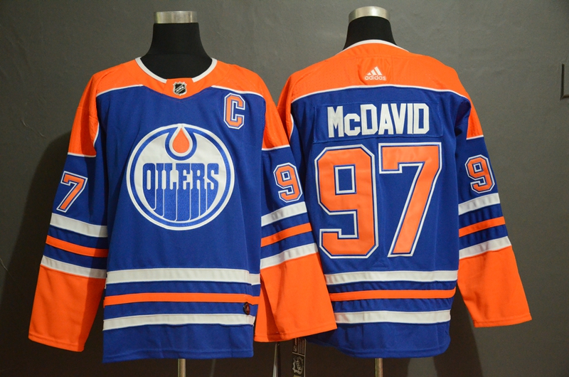 Edmonton Oilers #97 Connor McDavid Royal Stitched Jersey
