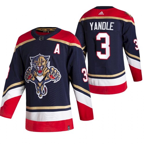 Florida Panthers #3 Keith Yandle Black 2020-21 Reverse Retro Stitched Jersey