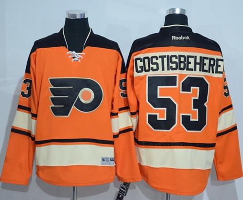 Flyers #53 Shayne Gostisbehere Orange Alternate Stitched Jersey