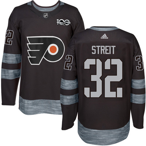 Flyers #32 Mark Streit Black 1917-2017 100th Anniversary Stitched Jersey