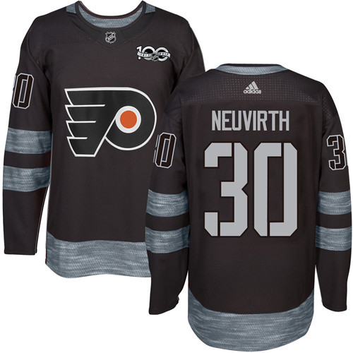 Flyers #30 Michal Neuvirth Black 1917-2017 100th Anniversary Stitched Jersey