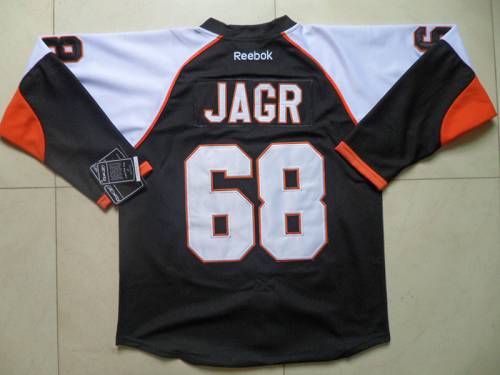 Flyers #68 Jaromir Jagr Black Stitched Jersey