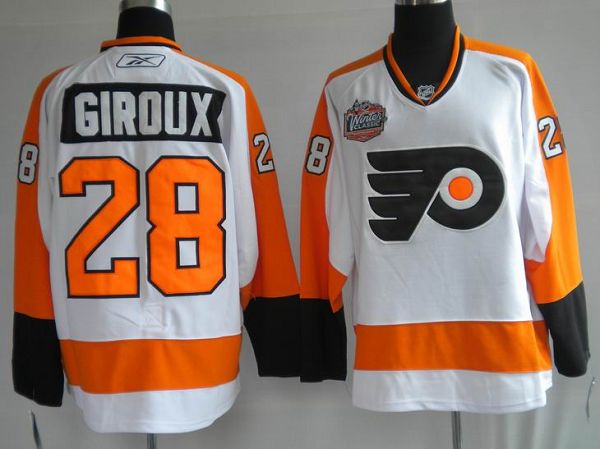 Flyers #28 Claude Giroux Stitched Winter Classic White Jersey