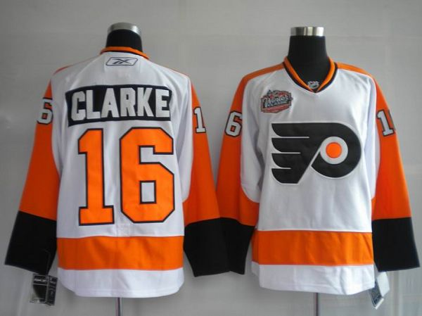 Flyers #16 Bobby Clarke Stitched Winter Classic White Jersey