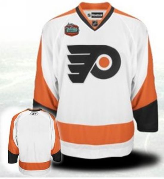 Flyers Blank Stitched Winter Classic White Jersey