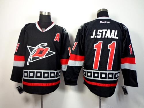 Hurricanes #11 Jordan Staal Black Third Stitched Jersey