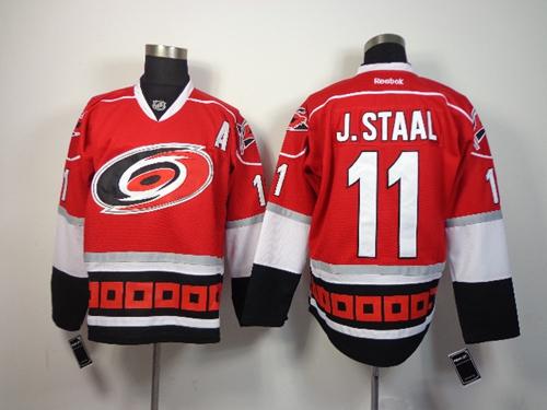 Hurricanes #11 Jordan Staal Red Home Stitched Jersey