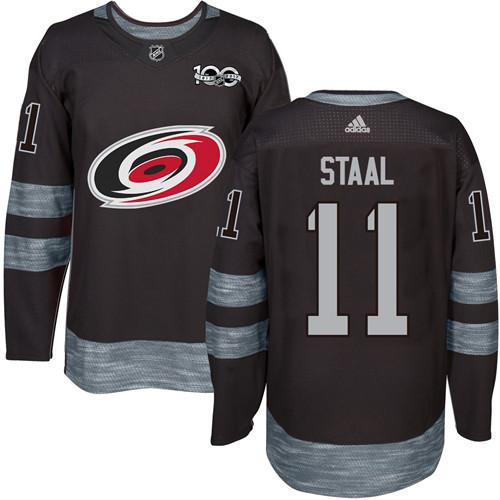Hurricanes #11 Jordan Staal Black 1917-2017 100th Anniversary Stitched Jersey