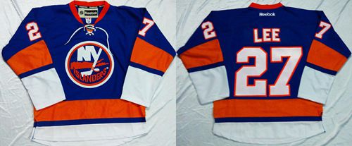 Islanders #27 Anders Lee Baby Blue Home Stitched Jersey
