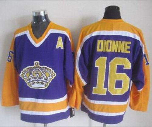 Kings #16 Marcel Dionne Purple CCM Throwback Stitched Jersey