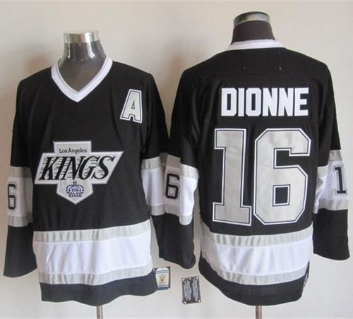 Kings #16 Marcel Dionne Black CCM Throwback Stitched Jersey