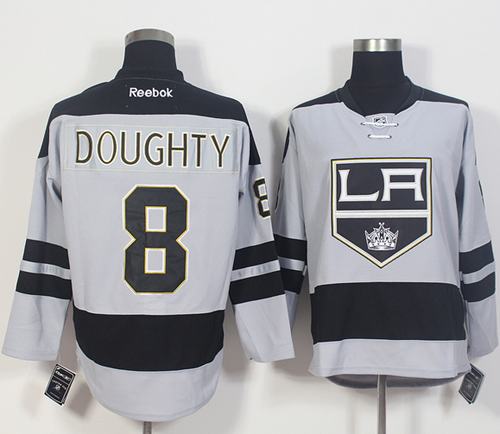 Kings #8 Drew Doughty Gray Alternate Stitched Jersey
