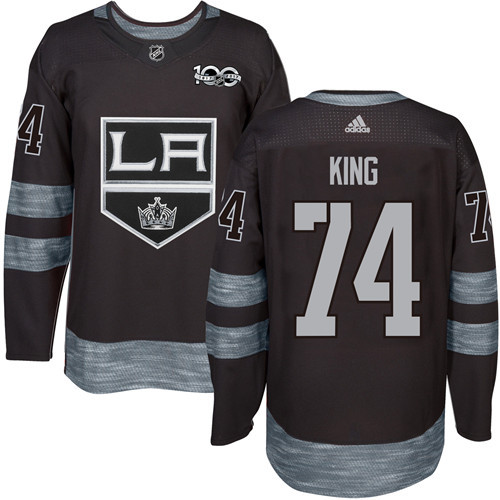 Kings #74 Dwight King Black 1917-2017 100th Anniversary Stitched Jersey