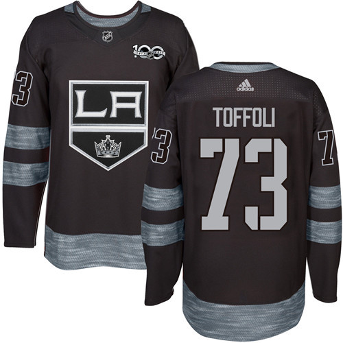 Kings #73 Tyler Toffoli Black 1917-2017 100th Anniversary Stitched Jersey