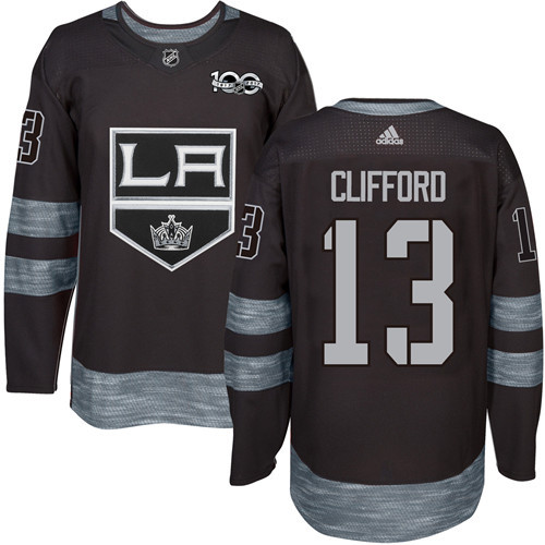 Kings #13 Kyle Clifford Black 1917-2017 100th Anniversary Stitched Jersey