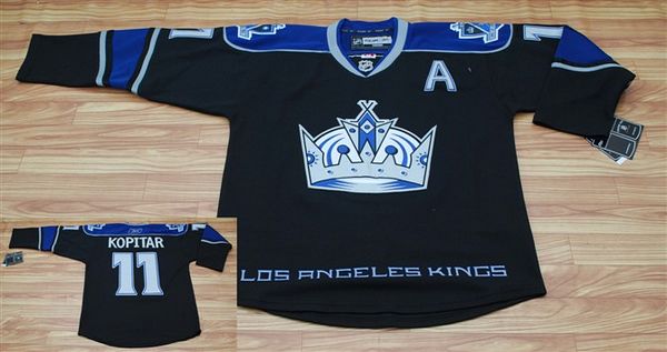 Kings #11 Anze Kopitar Black Third Stitched Jersey