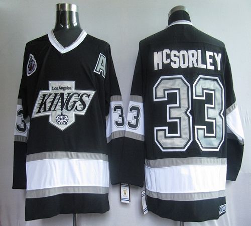 Kings #33 Martin McSorley Black CCM Throwback Stitched Jersey