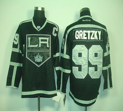 Kings #99 Wayne Gretzky Black Ice Stitched Jersey