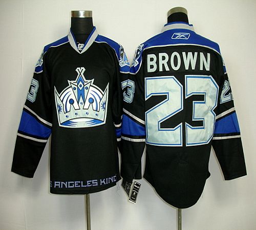 Kings #23 Dustin Brown Black Third Stitched Jersey