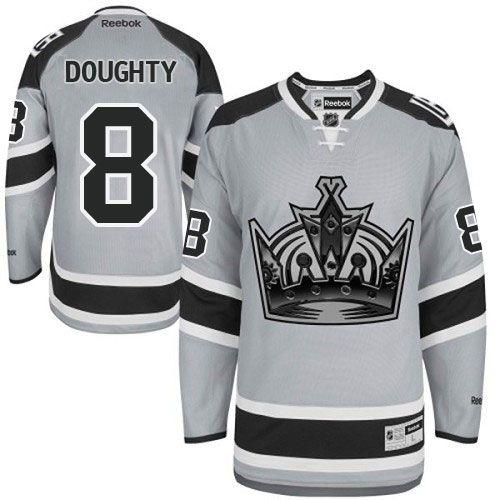 Kings #8 Drew Doughty Grey 2014 Stadium Series Stitched Jersey