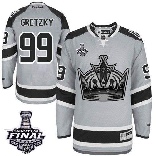 Kings #99 Wayne Gretzky Grey 2014 Stadium Series Stanley Cup Finals Stitched Jersey