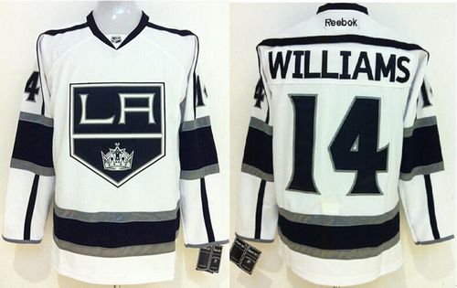 Kings #14 Justin Williams White Stitched Jersey