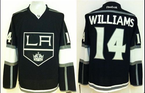 Kings #14 Justin Williams Black Stitched Jersey