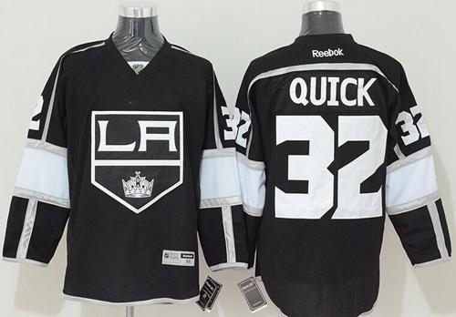 Kings #32 Jonathan Quick Black Home Stitched Jersey