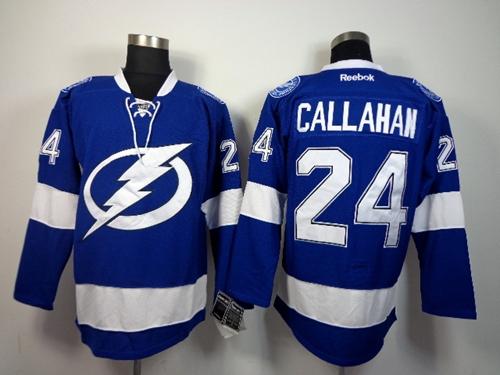 Lightning #24 Ryan Callahan Blue Stitched Jersey
