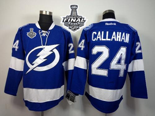 Lightning #24 Ryan Callahan Blue 2015 Stanley Cup Stitched Jersey