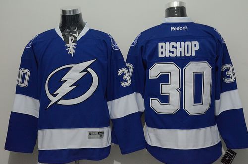 Lightning #30 Ben Bishop Blue Stitched Jersey