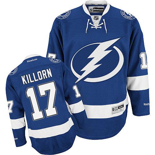 Lightning #17 Alex Killorn Blue Stitched Jersey
