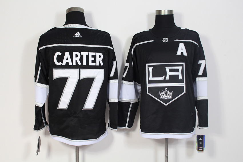 Los Angeles Kings #77 Jeff Carter Black Stitched Adidas Jersey