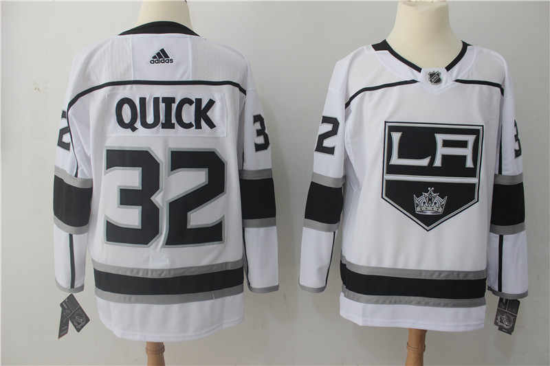 Los Angeles Kings #32 Jonathan Quick White Stitched Adidas Jersey
