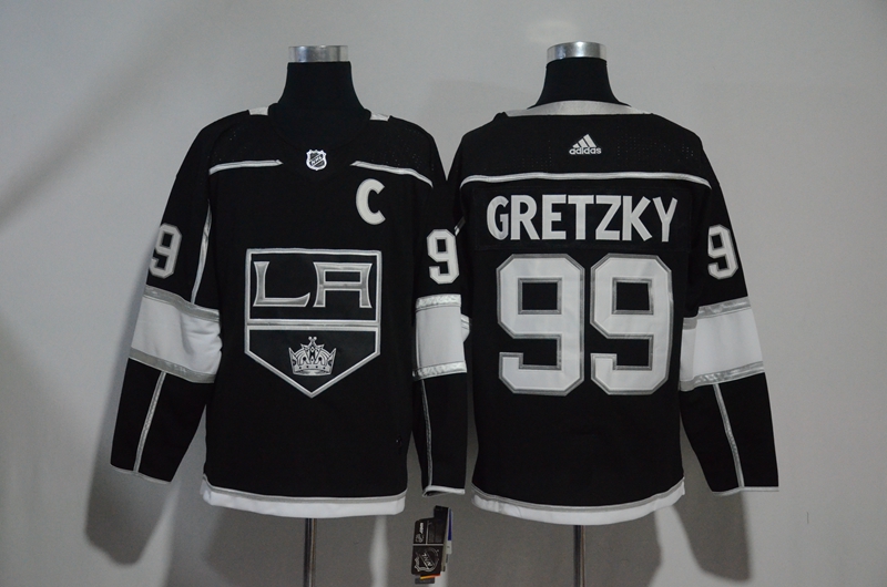 Los Angeles Kings #99 Wayne Gretzky Black Stitched Jersey