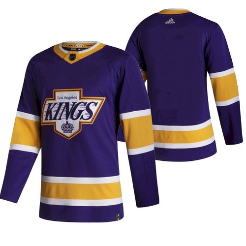 Los Angeles Kings Purple 2020-21 Reverse Retro Stitched Jersey