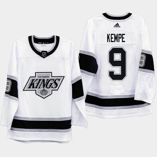Los Angeles Kings #9 Adrian Kempe White Stitched Jersey