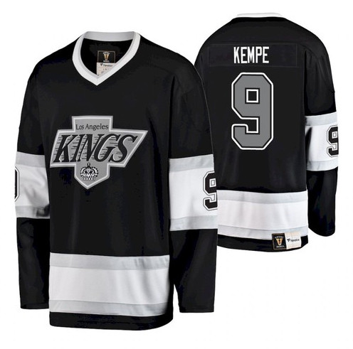 Los Angeles Kings #9 Adrian Kempe Black Stitched Jersey