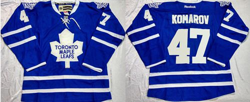 Maple Leafs #47 Leo Komarov Blue Home Stitched Jersey