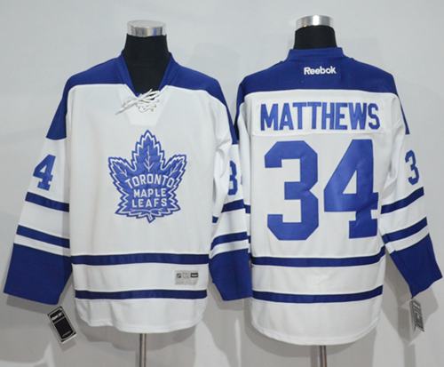 Maple Leafs #34 Auston Matthews White Third Stitched Jersey
